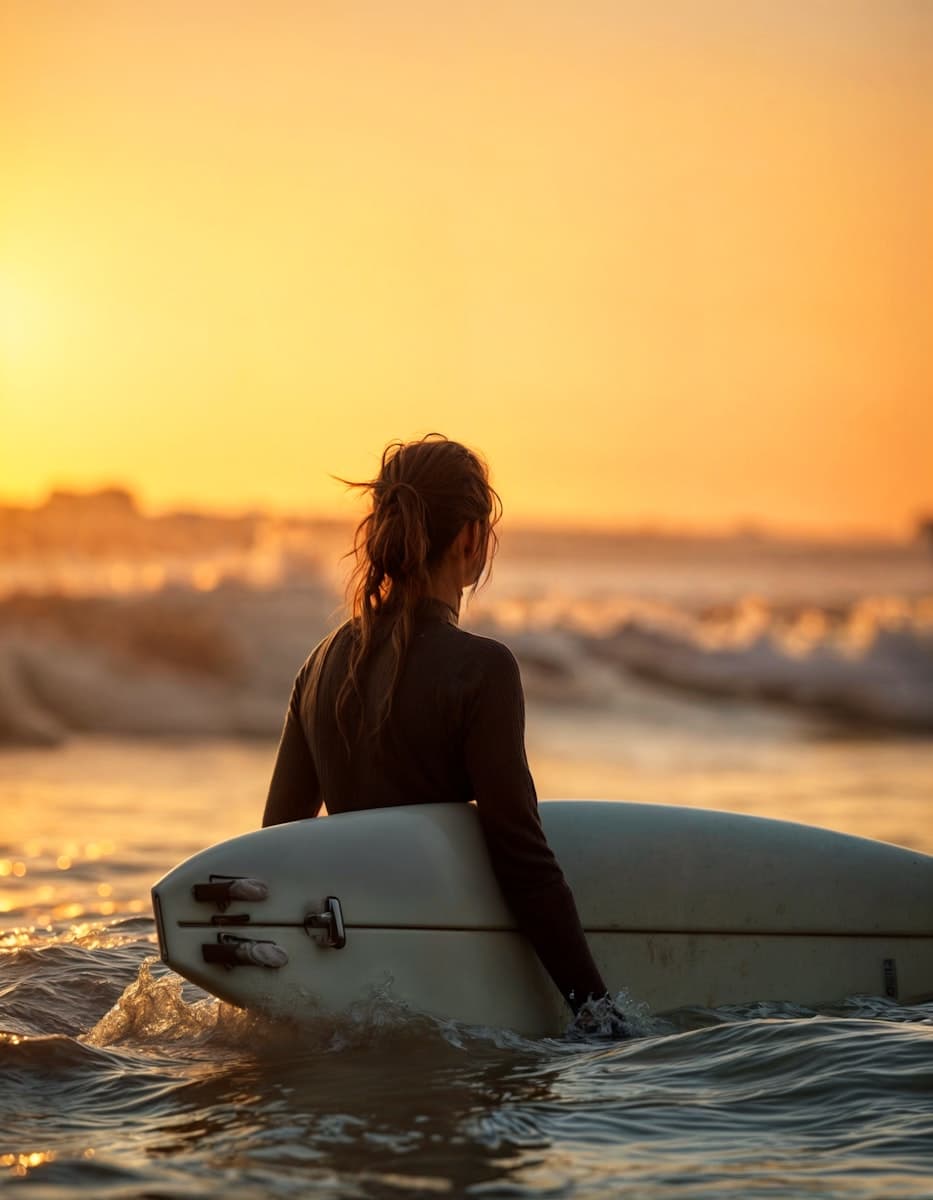 Surf al atardecer