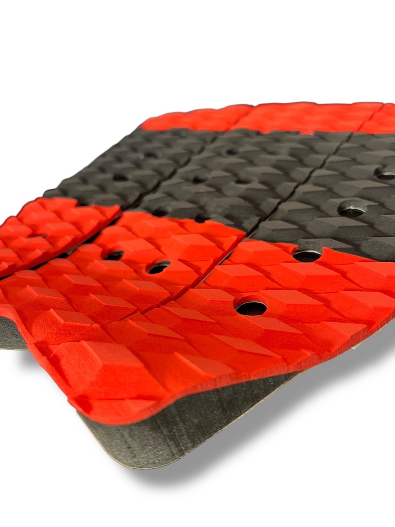 Grip Pad De Eva Rojo Y Negro Surf Mar Cristal